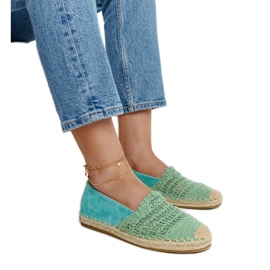 Espadrilles ajourées menthe Gordana vert