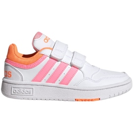 Chaussures Adidas Hoops 3.0 Cf C Jr H03862 blanc
