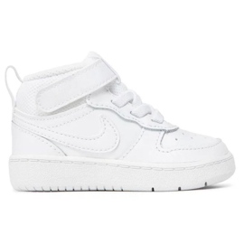 Chaussures Nike Court Borough Mid2 (TDV) Jr CD7784-100 blanc
