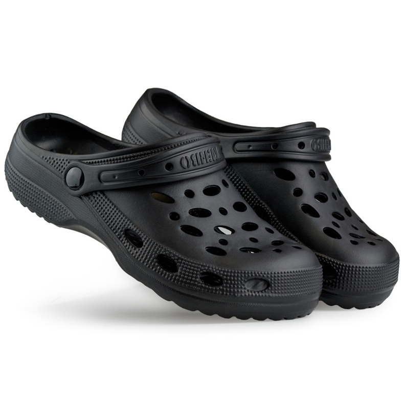 Tongs Crocs noires le noir