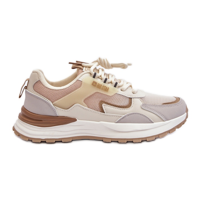 Baskets Big Star pour femmes NN274A098 Beige Baskets Big Star pour femmes NN274A098 Beige