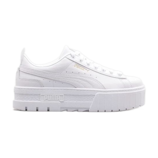 Chaussures Puma Mayze Lth Jr 384527-01 blanche