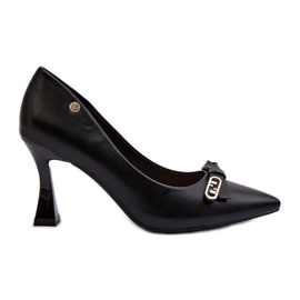 Vinceza Pointes en cuir écologique Kismetti noir