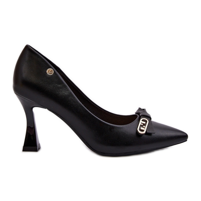 Vinceza Pointes en cuir écologique Kismetti noir le noir