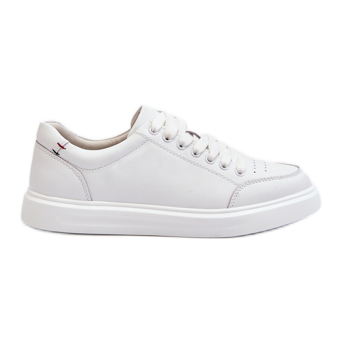 Vinceza Baskets Femme Cuir Naturel Blanc Dimpna blanche