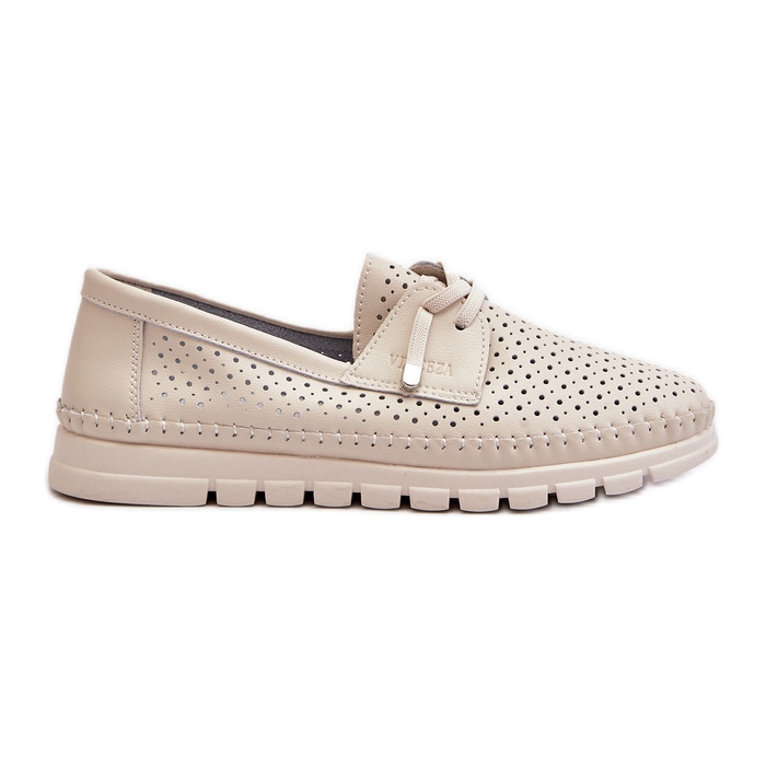 Vinceza Chaussures Femme Ajourées Cuir Beige Darnissa Vinceza Chaussures Femme Ajourées Cuir Beige Darnissa