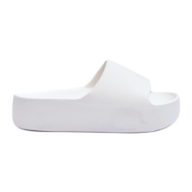 Tongs à semelles épaisses pour femmes Oreithano blanc blanche Tongs à semelles épaisses pour femmes Oreithano blanc blanche