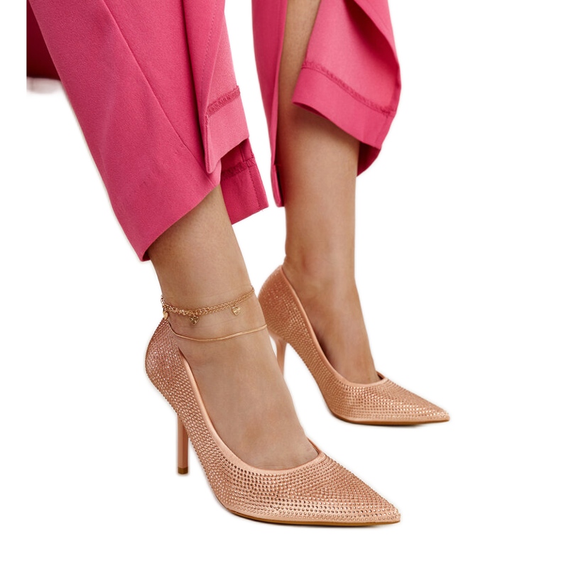 Escarpins à talons hauts rose clair de Liena