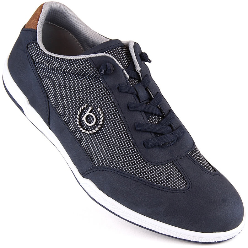 Chaussures de sport confortables à enfiler pour hommes, bleu marine Bugatti NN153404 Chaussures de sport confortables à enfiler pour hommes, bleu marine Bugatti NN153404