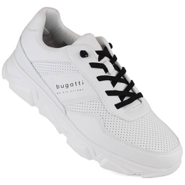 Chaussures de sport confortables pour hommes en blanc Bugatti blanche