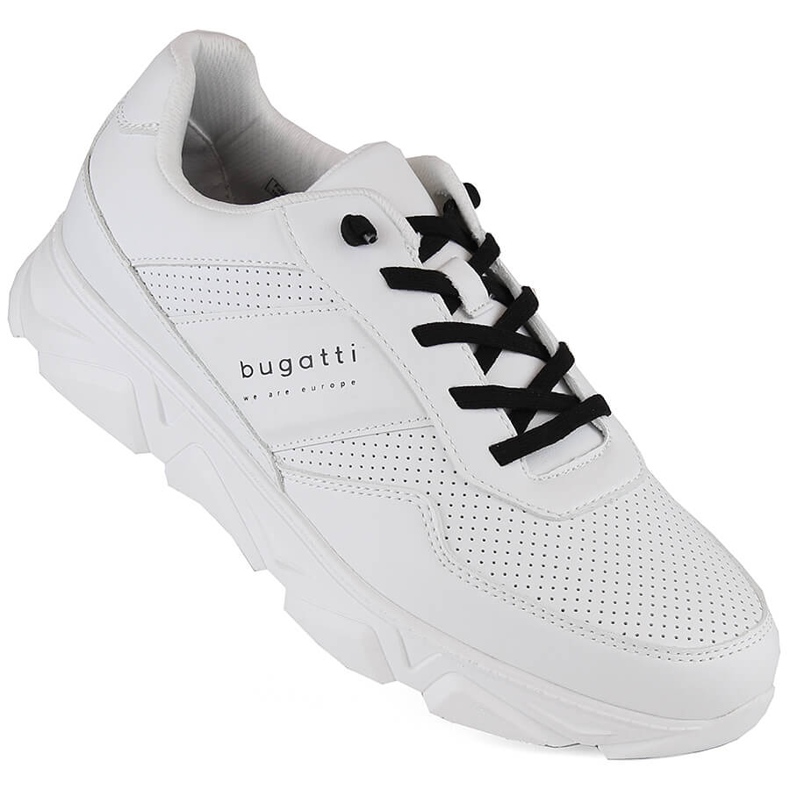 Chaussures de sport confortables pour hommes en blanc Bugatti blanche