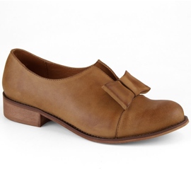 Chaussures à enfiler en cuir marron pour femmes de Dolce Pietro brun