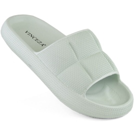 Chaussons femme vert clair Vinceza 76052