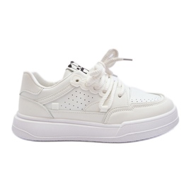 Baskets En Cuir Écologique Pour Femme Blanc Avanalis