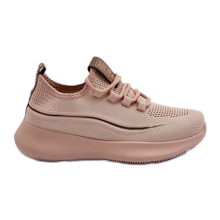 Chaussures de sport pour femmes Big Star NN274664 Nude rose