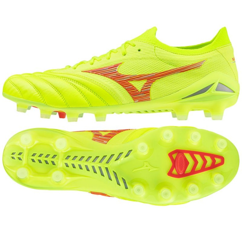 Chaussures de football Mizuno Morelia Neo Vi Beta Japan Mix Md M P1GA244045 jaune