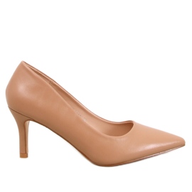 Escarpins à talons bas Lauryn kaki beige