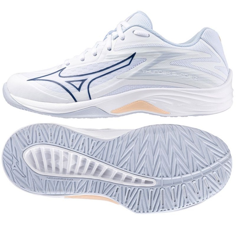 Chaussures de volley-ball Mizuno Thunder Blade Z V1GC237000 blanche