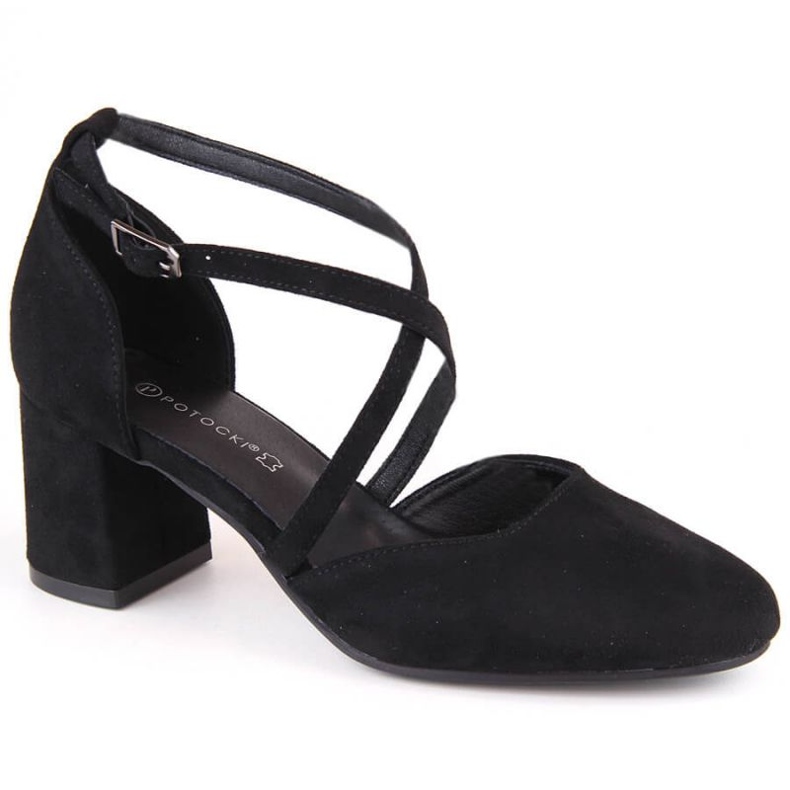 Potocki W SZ12341 WOL221A sandales à talons hauts le noir
