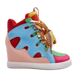 Baskets Compensées Femme Multicolore Leoppa