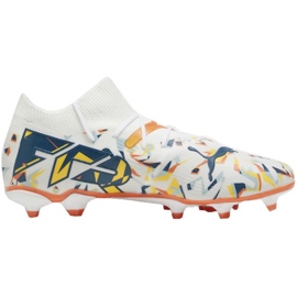 Chaussures de football Puma Future 7 Match Creativity FG/AG M 107845 01 blanche Chaussures de football Puma Future 7 Match Creativity FG/AG M 107845 01 blanche