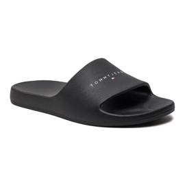Tommy Hilfiger Tjw Imprimé Pu Pool Slide M EN0EN02693 Bds tongs le noir le noir