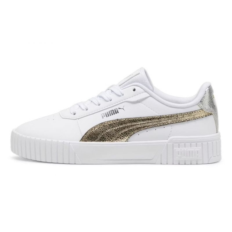 Puma Chaussures Carina 2.0 à brillance métallique 39509601 blanche Puma Chaussures Carina 2.0 à brillance métallique 39509601 blanche