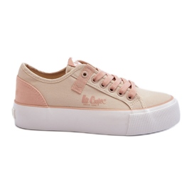 Lee Cooper LCW-24-31-2196 Baskets en tissu pour femme Beige