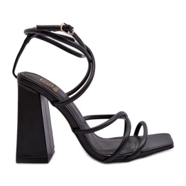 Sandales à talons hauts Josette noires à la mode le noir