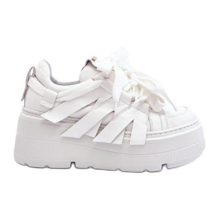 Zazoo 2F-7033 Baskets sur plateforme massive, blanc blanche Zazoo 2F-7033 Baskets sur plateforme massive, blanc blanche