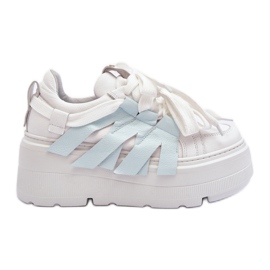 Zazoo 2F-7033 Baskets sur plateforme massive, bleu