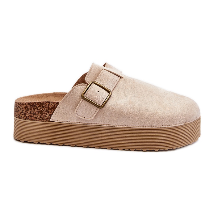 Sabots Plateforme Femme Beige Clair Jorfhia