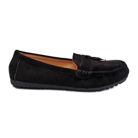 Mocassins classiques en daim pour femmes noirs Ontario le noir