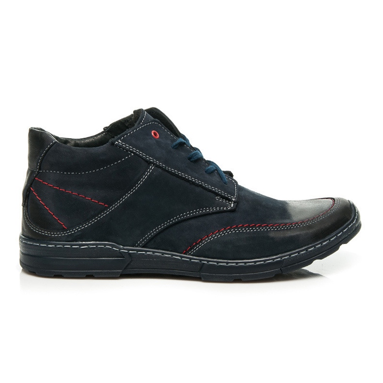 Lucca Chaussures en cuir pour hommes bleu Lucca Chaussures en cuir pour hommes bleu