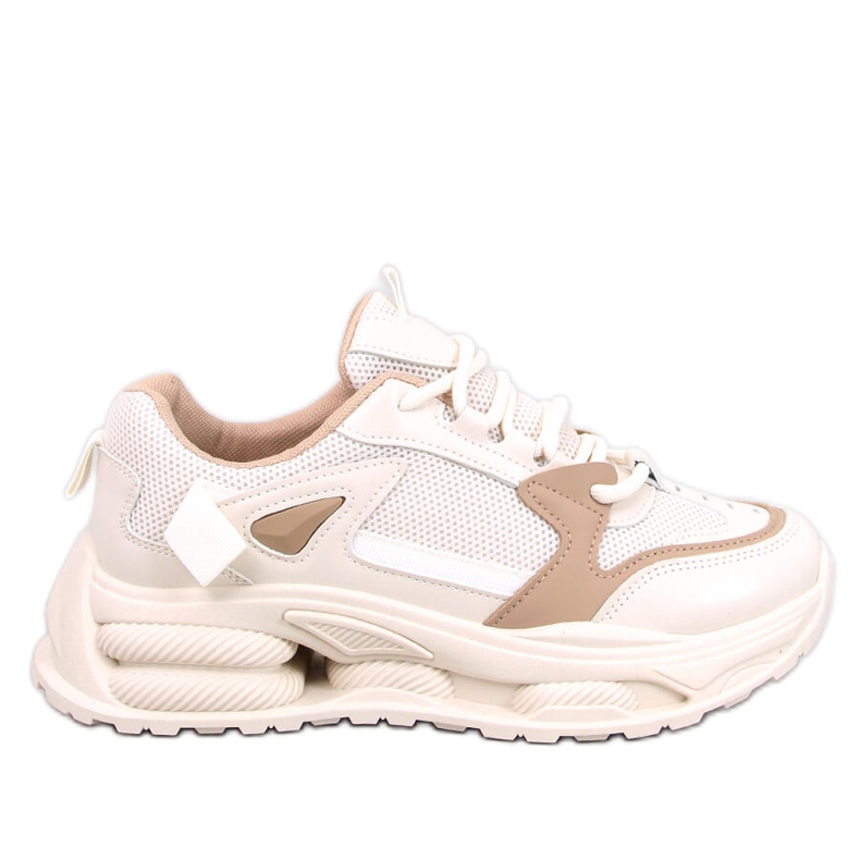 Lancasi Baskets femme Beige Kaki Lancasi Baskets femme Beige Kaki