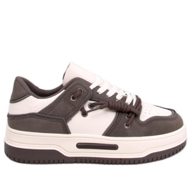 Baskets à semelles hautes Clavell Coffee brun