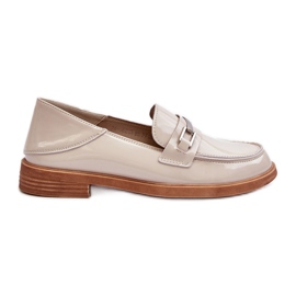 Vinceza Mocassins Nurea Vernis Beige Femme