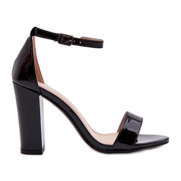 Sandales noires à talons hauts Thakko le noir