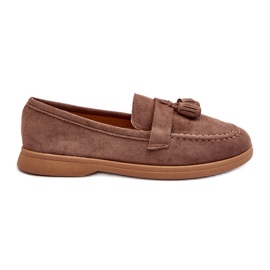 Mocassins En Daim Pour Femme Marron Dansitu brun