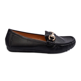 Mocassins Classiques En Cuir Écologique Pour Femme Noir Demese