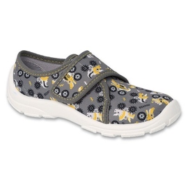 Befado chaussons enfants 974Y552 gris avec applications