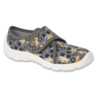 Befado chaussons enfants 974Y552 gris avec applications