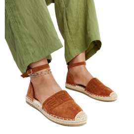 Espadrilles marron avec broderie décorative Sonja brun Espadrilles marron avec broderie décorative Sonja brun