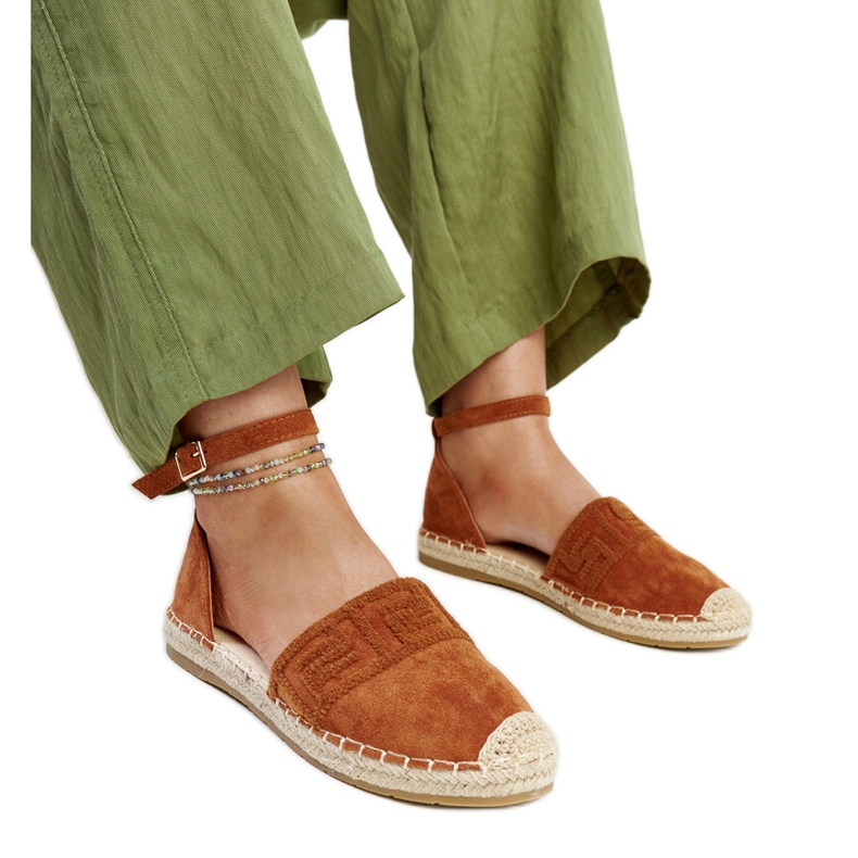 Espadrilles marron avec broderie décorative Sonja brun