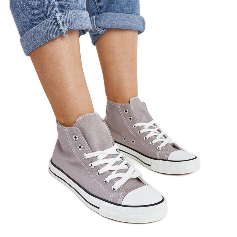 Baskets montantes Eliska grises