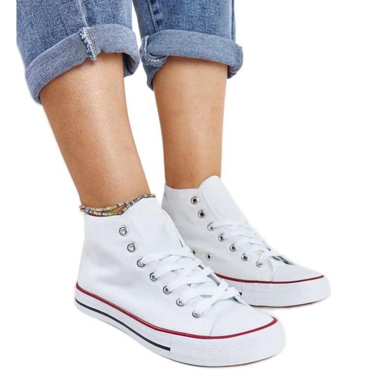 Baskets montantes Eliska blanches