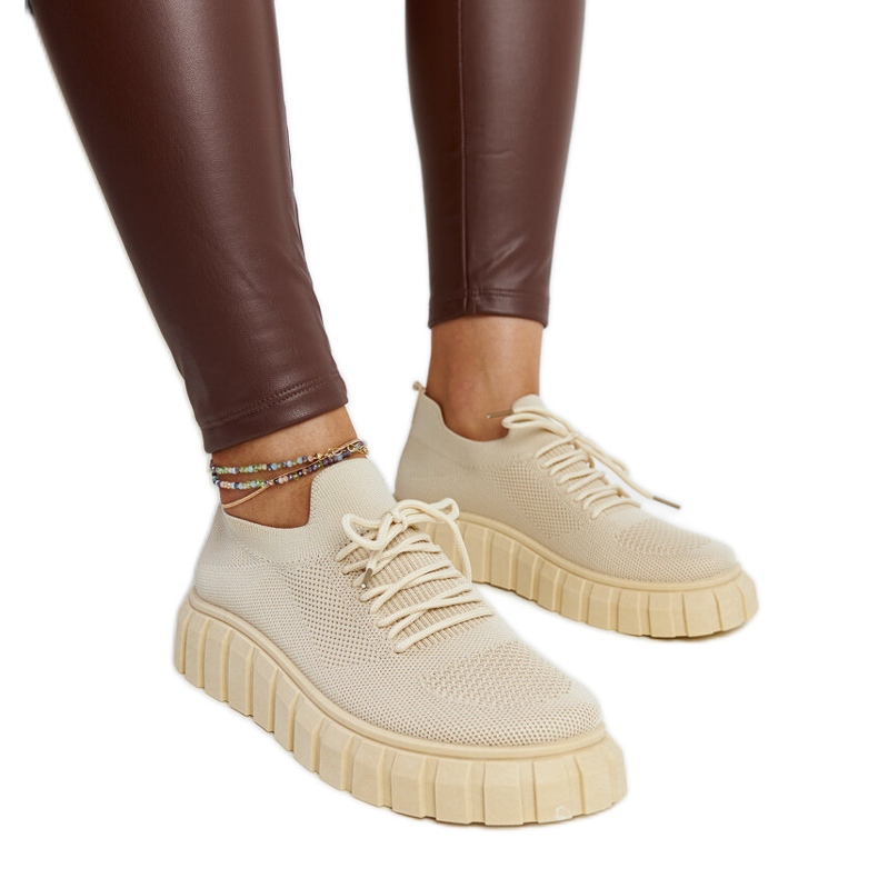 Baskets de sport Jitka beige clair