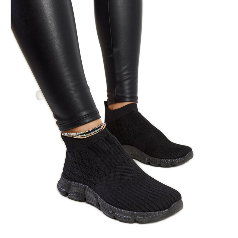 Baskets de sport légères noires de Vaclav le noir