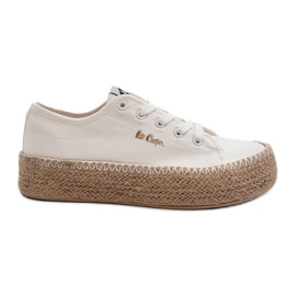 Lee Cooper LCW-24-44-2410 Baskets tressées, Blanc