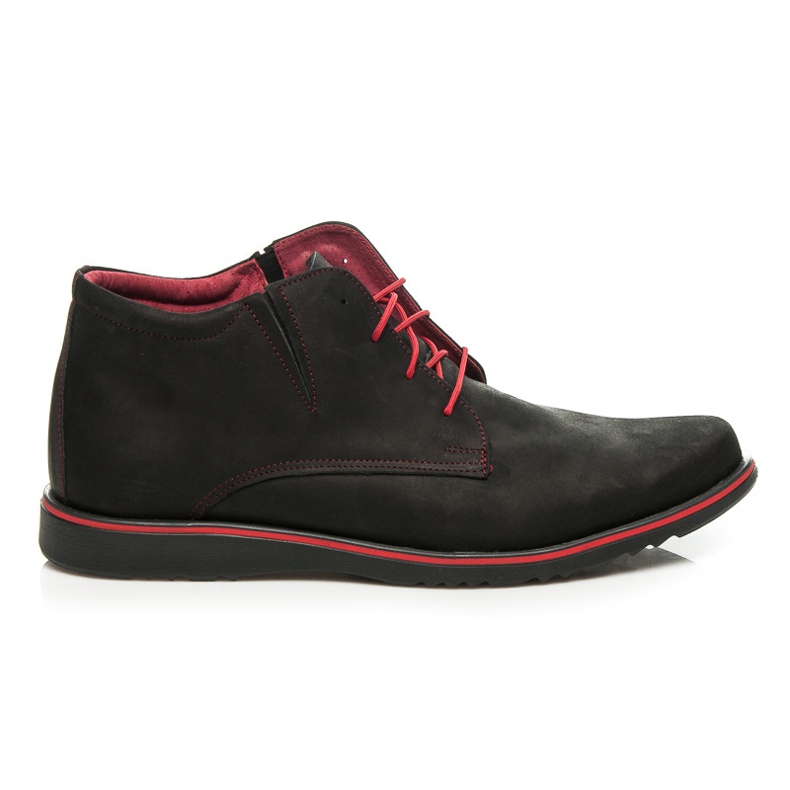 Lucca Chaussures à lacets pour hommes le noir